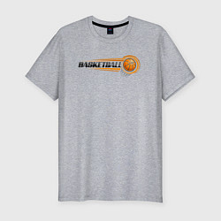 Футболка slim-fit Basketball mood, цвет: меланж