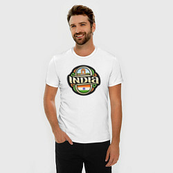 Футболка slim-fit India, цвет: белый — фото 2