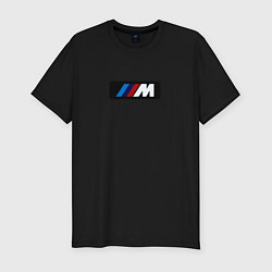 Мужская slim-футболка BMW logo sport steel