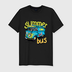 Футболка slim-fit Summer bus, цвет: черный