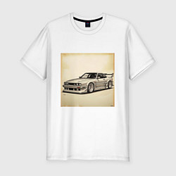 Футболка slim-fit JDM авто, цвет: белый