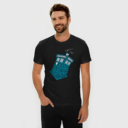 Футболка slim-fit Adventure tardis, цвет: черный — фото 2