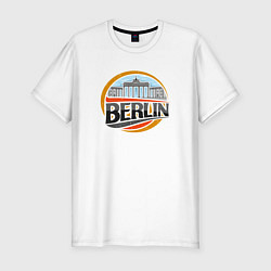 Футболка slim-fit Berlin, цвет: белый