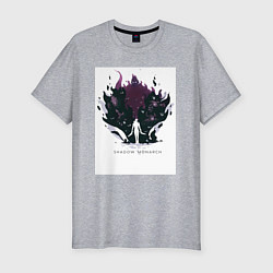 Мужская slim-футболка Поднятие уровня в одиночку Джину Сон Пробуждённый