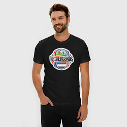 Футболка slim-fit Netherlands, цвет: черный — фото 2