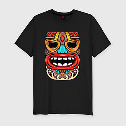 Футболка slim-fit Tiki mask, цвет: черный