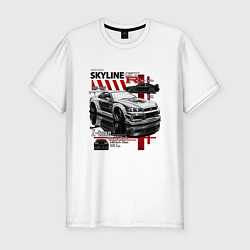 Мужская slim-футболка Skyline gtr34