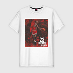 Футболка slim-fit Jordan Michael 23, цвет: белый