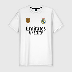 Мужская slim-футболка Джуд Беллингем форма Реал Мадрид