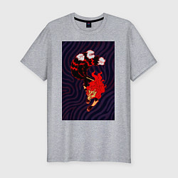 Мужская slim-футболка Богиня ужаса