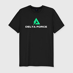 Мужская slim-футболка Delta force hawk ops logo