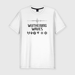 Мужская slim-футболка WuWa attributes