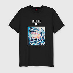 Мужская slim-футболка White Lies - Big TV new merch