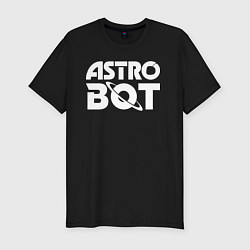 Мужская slim-футболка Astro bot logo