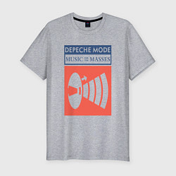 Мужская slim-футболка Depeche Mode - Music for the masses merch