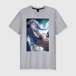Мужская slim-футболка Реинкарнация безработного Рокси Мигурдия и спасите