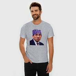 Футболка slim-fit Prison mike Michael Scott офис, цвет: меланж — фото 2