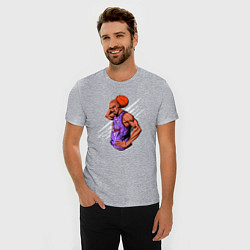 Футболка slim-fit Vince Carter dunker, цвет: меланж — фото 2