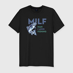 Мужская slim-футболка Milf милфа