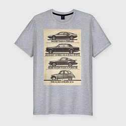 Футболка slim-fit Citroen автомобиль, цвет: меланж