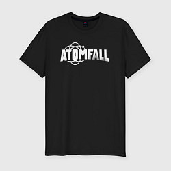 Мужская slim-футболка Atomfall logo