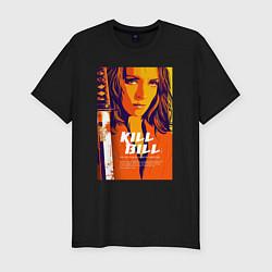 Мужская slim-футболка Kill bill - Uma Thurman