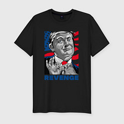 Мужская slim-футболка Месть Трампа