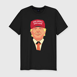 Футболка slim-fit Trump - America, цвет: черный