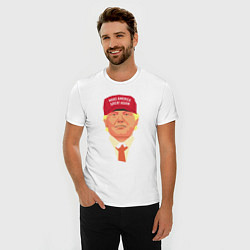 Футболка slim-fit Trump - America, цвет: белый — фото 2