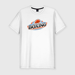 Мужская slim-футболка Boxing team