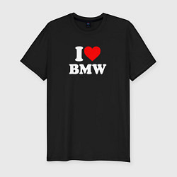 Футболка slim-fit I love my BMW, цвет: черный