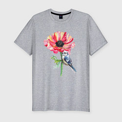 Мужская slim-футболка Мак и лазоревка