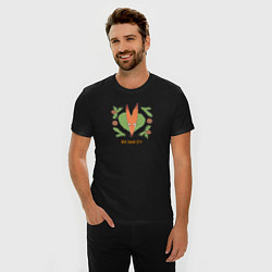Футболка slim-fit Милый лис - Мой дикий друг, цвет: черный — фото 2