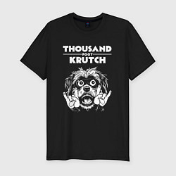 Мужская slim-футболка Thousand Foot Krutch rock dog
