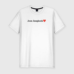Футболка slim-fit BTS Jeon Jung-kook, цвет: белый