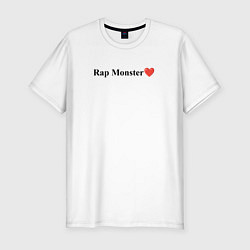 Футболка slim-fit BTS Rap Monster, цвет: белый