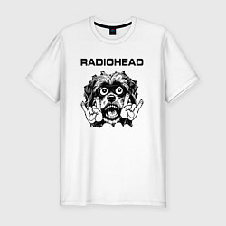 Мужская slim-футболка Radiohead - rock dog