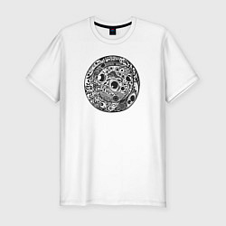 Футболка slim-fit Натура в современном искусстве, цвет: белый