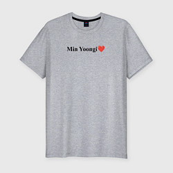 Футболка slim-fit BTS Min Yoongi, цвет: меланж
