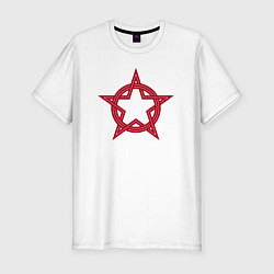 Футболка slim-fit Red star USSR, цвет: белый