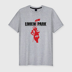 Футболка slim-fit Linkin park rock, цвет: меланж