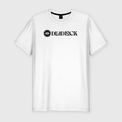 Футболка slim-fit Deadlock white logo, цвет: белый