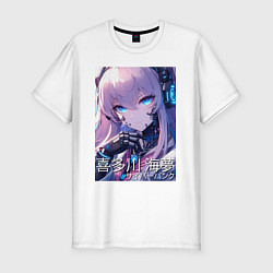 Футболка slim-fit Marin Kitagawa cyberpunk - collaboration, цвет: белый