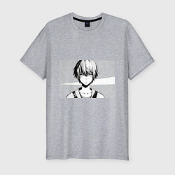 Футболка slim-fit A boy manga, цвет: меланж