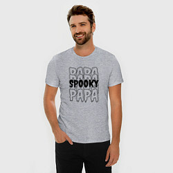 Футболка slim-fit Spooky dad, цвет: меланж — фото 2