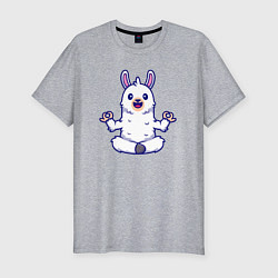 Футболка slim-fit Йога альпака, цвет: меланж