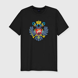 Мужская slim-футболка Герб России орёл