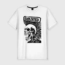 Футболка slim-fit The exploited skull, цвет: белый