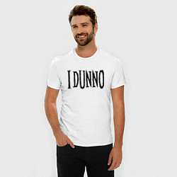 Футболка slim-fit Я не знаю - американский сленг, цвет: белый — фото 2