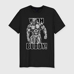 Футболка slim-fit Ronnie Coleman- yeah buddy, цвет: черный